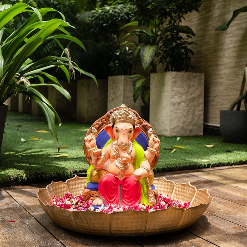 1.2FEET Eco-Friendly Lalbaugcha Raja Ganpati | Plant-A-Ganesha