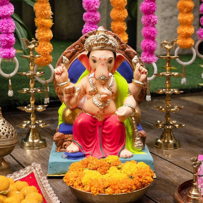 1.2FEET Eco-Friendly Lalbaugcha Raja Ganpati | Plant-A-Ganesha