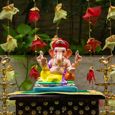 8INCH Eco-Friendly Mahabala Feta Ganpati | Plant-A-Ganesha