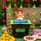 8INCH Eco-Friendly Avighna Pagdi Ganpati | Plant-A-Ganesha
