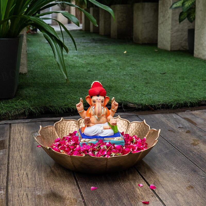 8INCH Eco-Friendly Avighna Pagdi Ganpati | Plant-A-Ganesha