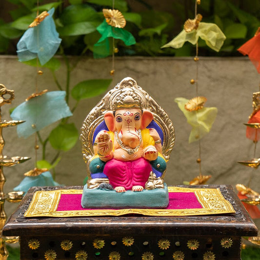 6INCH Eco-Friendly Lalbaugcha Raja Ganpati | Plant-A-Ganesha