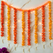 Incredible Floral Yellow Orange Backdrop Decoration