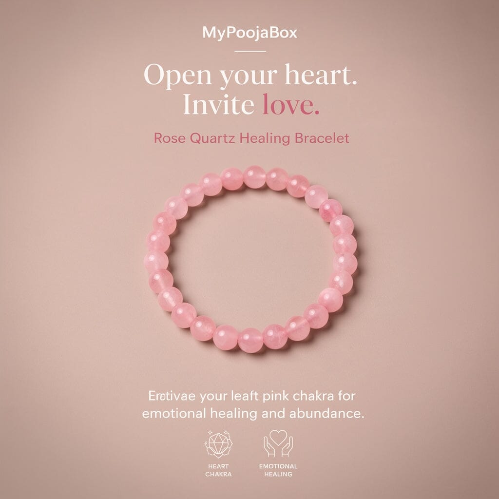 Rose Quartz Crystal Healing Bracelet | Love Stone