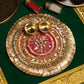 Rajwada Gota Patti Golden Pooja Thali 6"