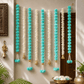 Artificial Flower Blue And White Backdrop Decoration