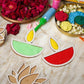 DIY Diya Pattern Rangoli Design Stencil 4" (Set of 2)