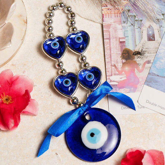 Hearts up Evil Eye Hanging