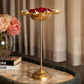 Aesthetic Floral Diya Urli With Stand