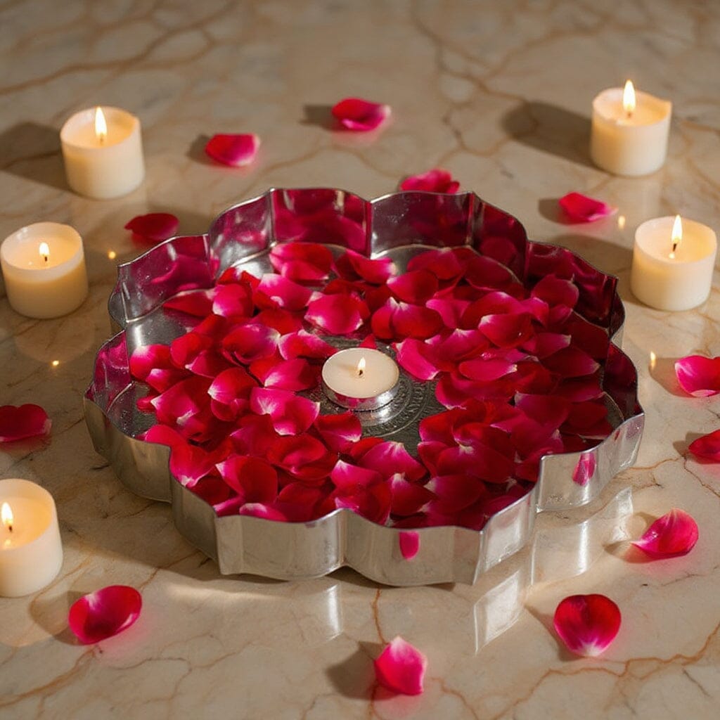 Neerja Silver Finish Urli