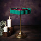Mint Green And Gold Lotus Urli With Stand