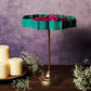 Mint Green And Gold Lotus Urli With Stand