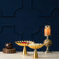 Lustrous Bowl Urli / Platter On Stand (Set of 2)