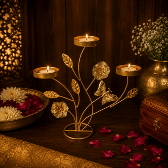 Decorative Metal Tea Light Stand