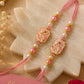 Elegant Beaded Blossom Bhaiya Bhabhi Rakhi