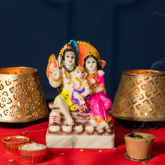 Eternal Shiv Parivar Idol for Gift/Puja