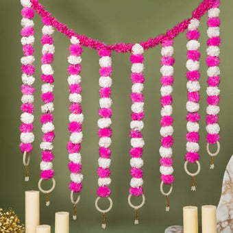 Incredible Floral Light Pink White Backdrop Decoration