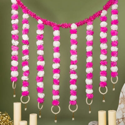 Incredible Floral Light Pink White Backdrop Decoration