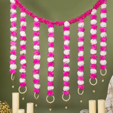 Incredible Floral Light Pink White Backdrop Decoration