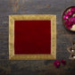 40x40 Designer Velvet Pooja Aasan