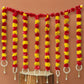 Incredible Floral Red Yellow Backdrop Decoration