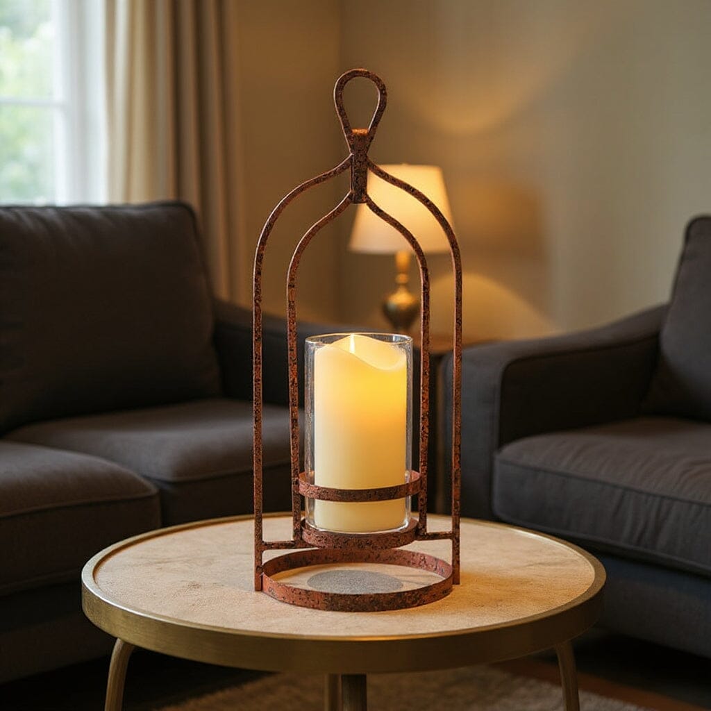 Vintage Rustic Retro Candle Holder Stand