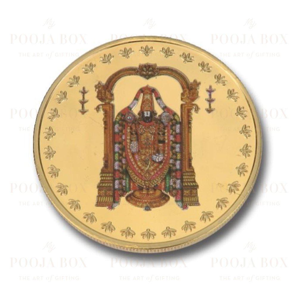 24K Gold Foil Balaji Coin & Bar
