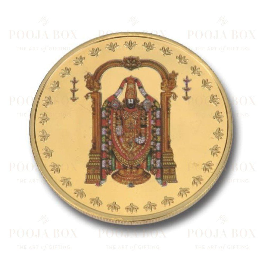 24K Gold Foil Balaji Coin & Bar
