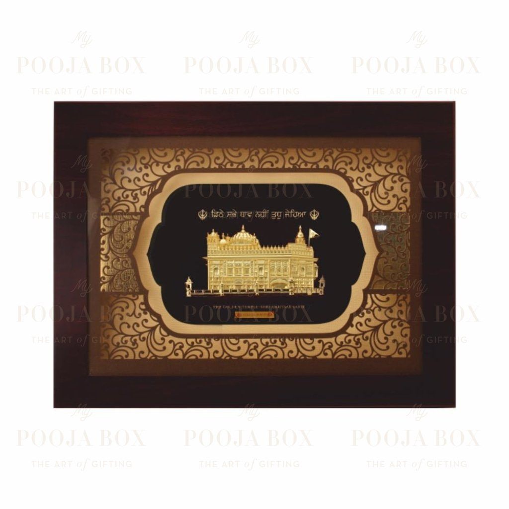 24K Gold Foil Big Golden Temple Elite Frame Framed Paintings