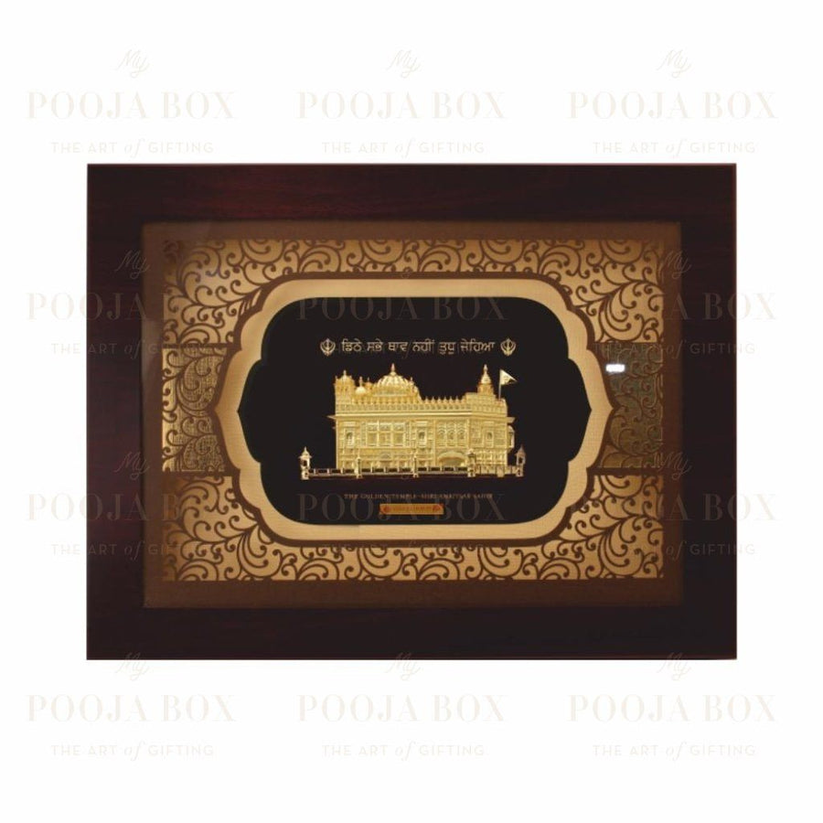 24K Gold Foil Big Golden Temple Elite Frame Framed Paintings