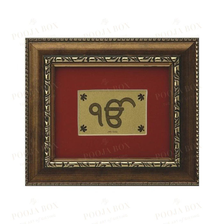 24K Gold Foil Ek Omkar Small Frame Framed Paintings