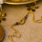 24K Gold Foil Floral Rudraksh Rakhi Rakhi