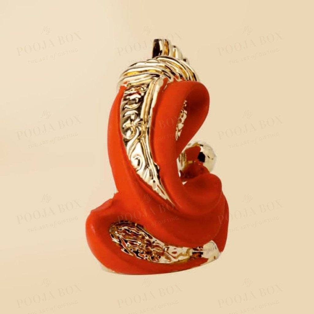 24K Gold Foil Kapila Ganesha Idol