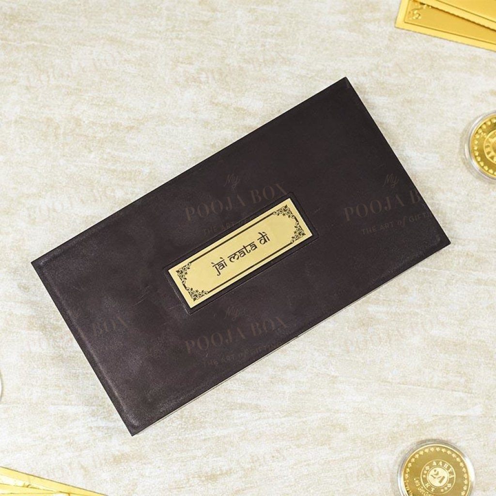 24K Gold Foil Maa Durga Pooja Box