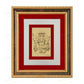 24K Gold Foil Panchmukhi Ganesha Card Frame Framed Paintings