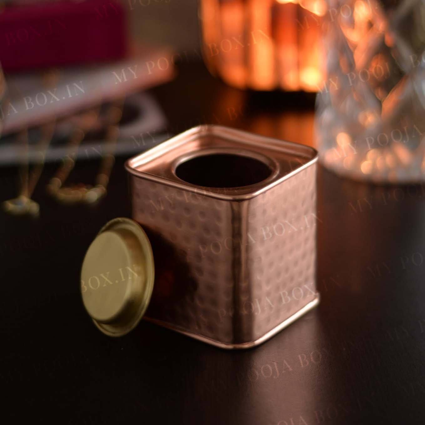 Lavish Copper Canister