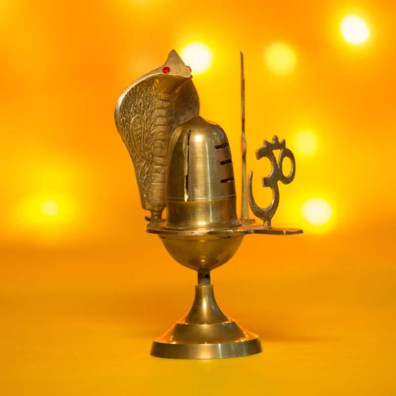 Shivling with Om Trishul Nag