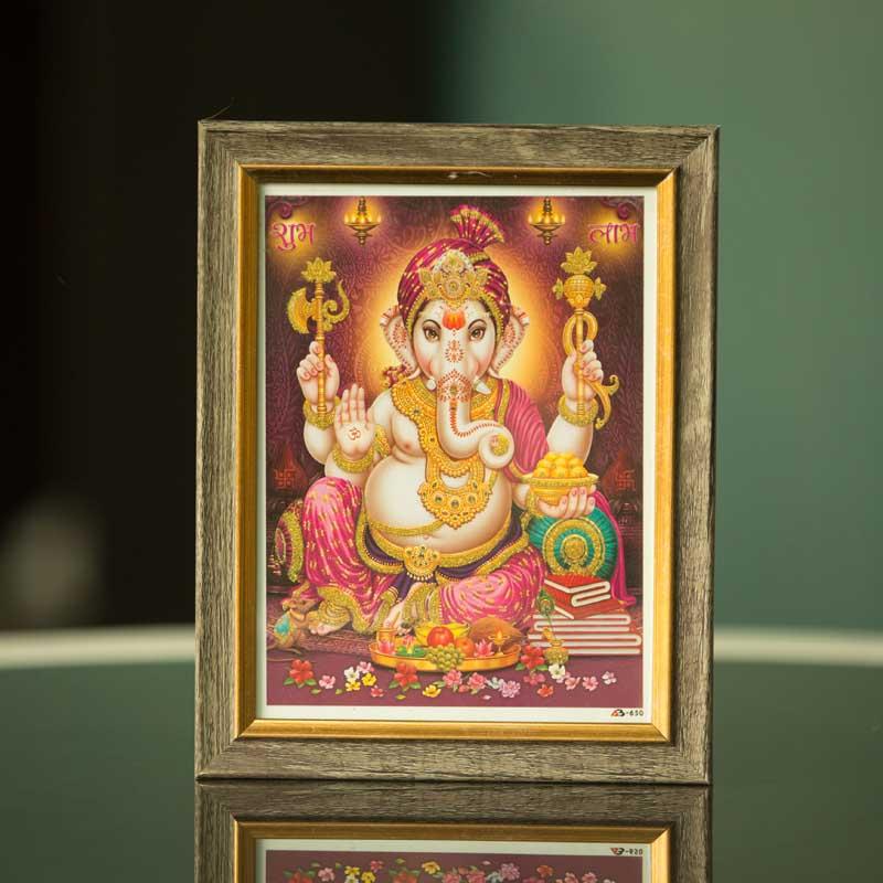 Elegant Lord Ganesha Framed Painting