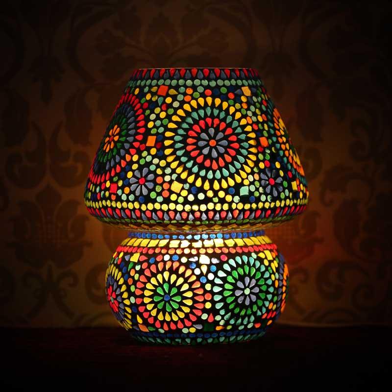 Stunning Glass Mosaic Lamp