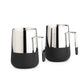 Black Steel Mug (SS & BLACK COMBO) Set of 2