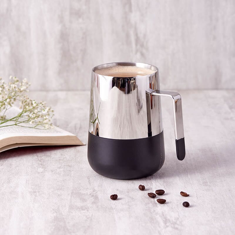 Black Steel Mug (SS & BLACK COMBO) Set of 2