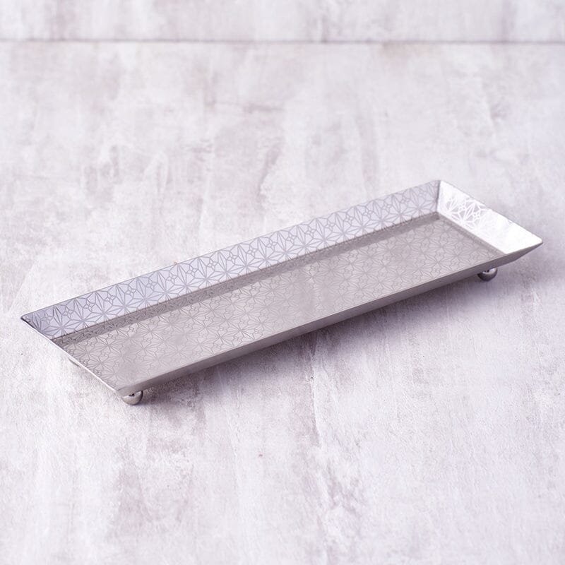 Long Steel Rectangular Platter Dish