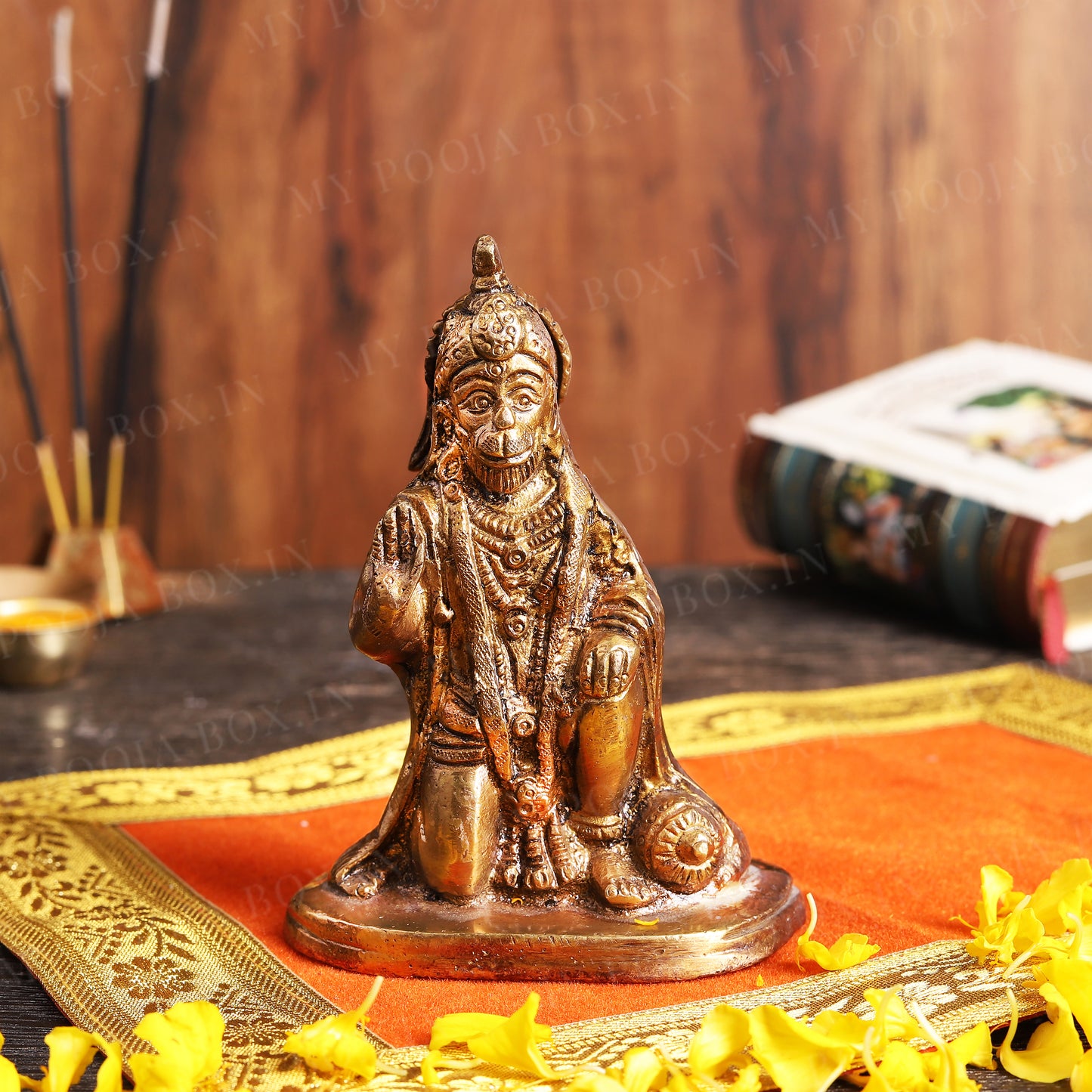 Brass Hanuman Idol