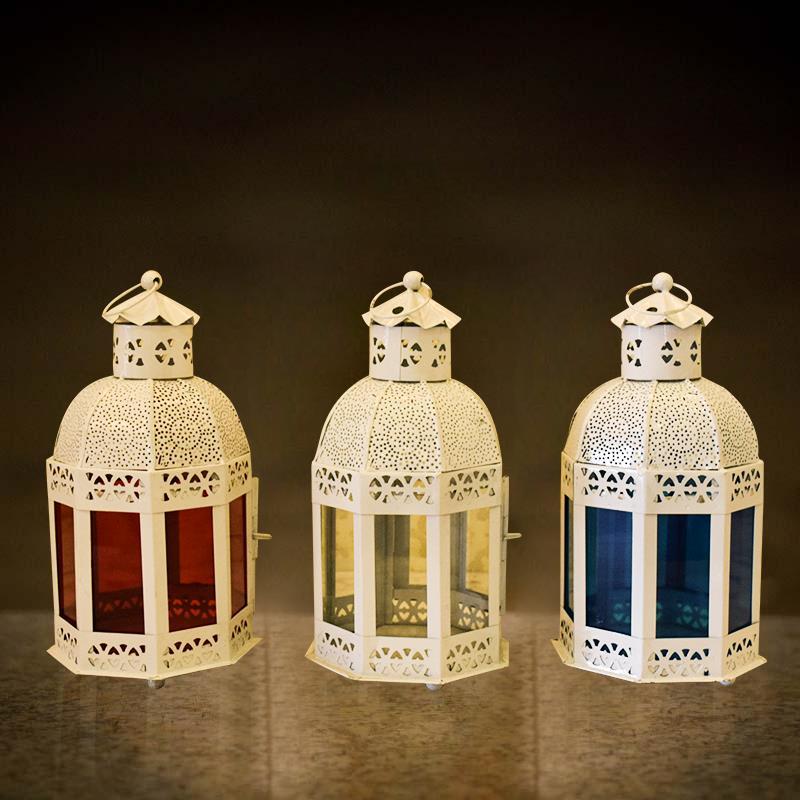 Beautiful Moroccan Hanging Lighting Lantern/Lamp (Set of 3)