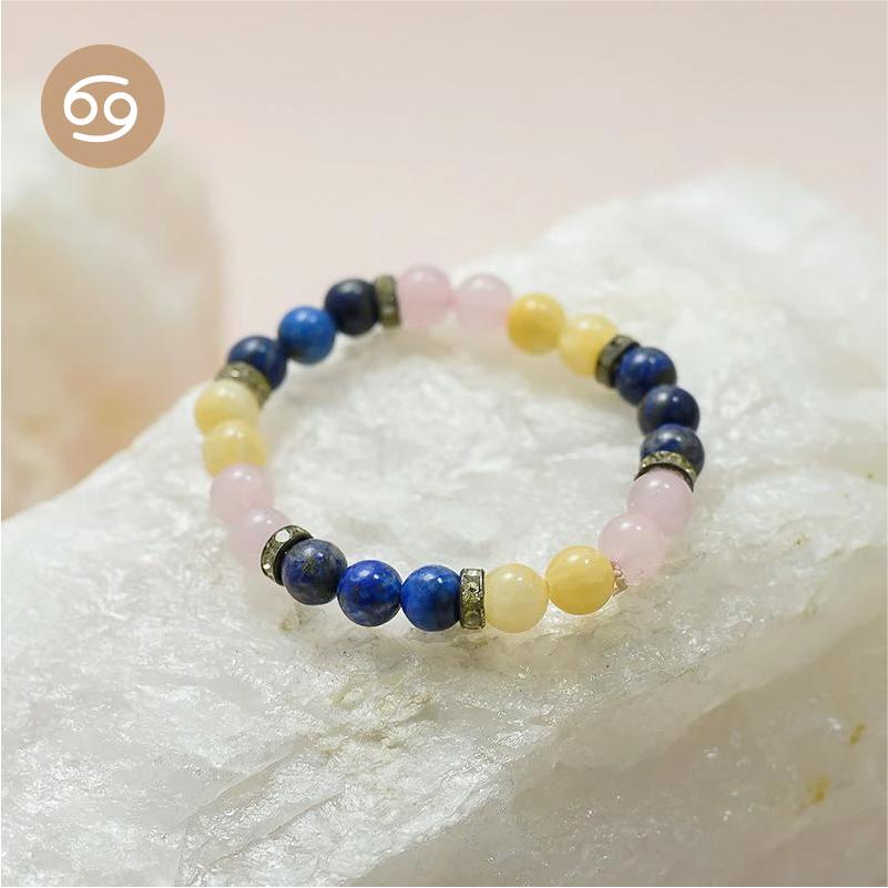 Cancer Zodiac Crystal Bracelet