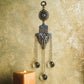 Evil Eye with Hamsa Hand Protection Crystal Hanging