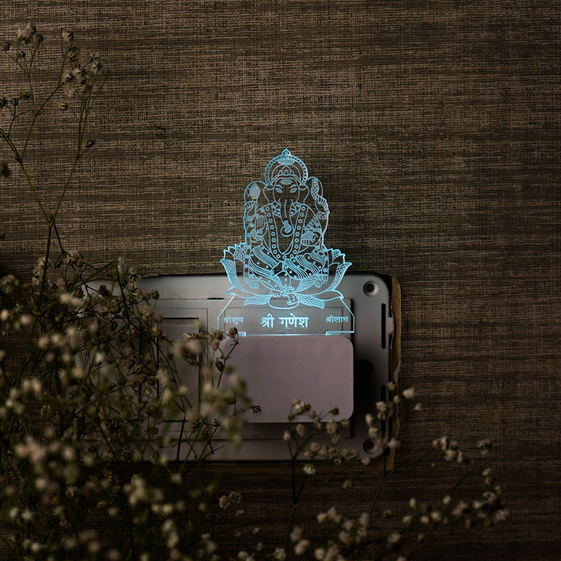LED Illusion Ganesha Plug In