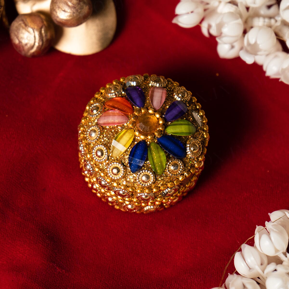 Buy Glittering sindoor box - Online in India - My Pooja Box