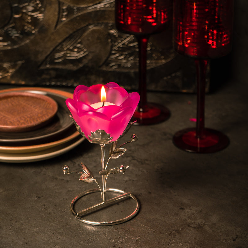 Elegant Rose Tealight Holder