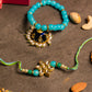 Glorious Meenakari Bracelet Rakhi for Bhaiya Bhabhi